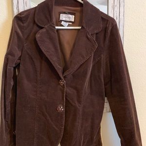 Brown corduroy blazer